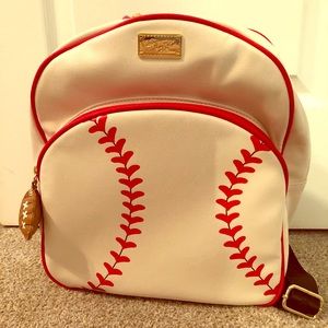 NEW Betsey Johnson Baseball Mini Backpack